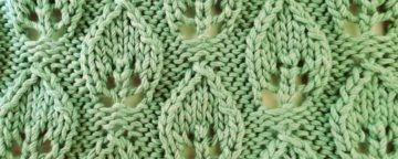 Ajour breien – Bladsteek breien