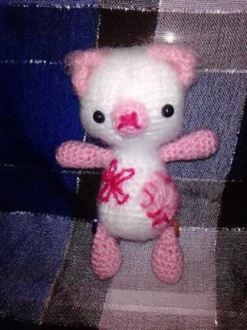 Amigurumi Patroon Roze Valentijnsbeertje ♥