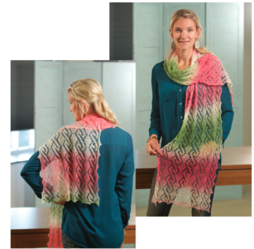 Prachtige kanten shawl: Silvia!