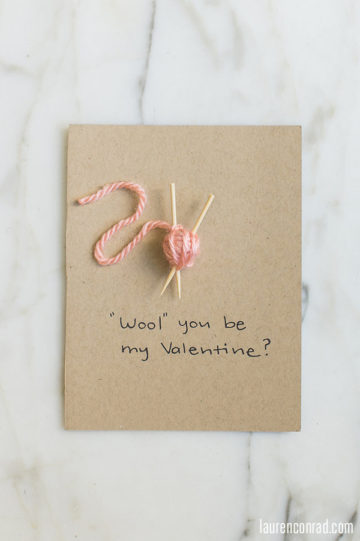 Wol jij mijn Valentijn zijn? Valentijnskaarten voor brei- en haakfans.