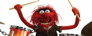 Drummende muppet