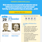 Dag van de Presentatie 29 november webinar