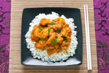 Curry met basmati rijst
